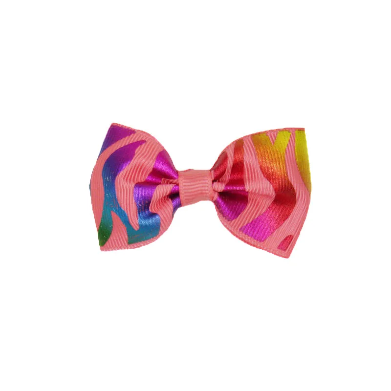 

20PCS/Lot Solid Boutique Grosgrain Ribbon Girl Small Bow Elastic Hair Tie Clip Hair Band Bow DIY Hair Accessories Best Gift