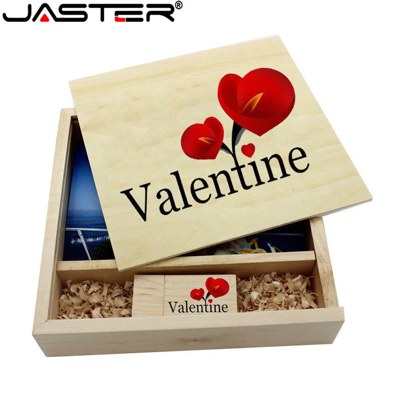 

JASTER Wooden Photo Album Large oval usb+Box usb flash drive U disk Pendrive 8GB 16GB 32GB 64GB Wedding Studio 170mm*170mm*35mm