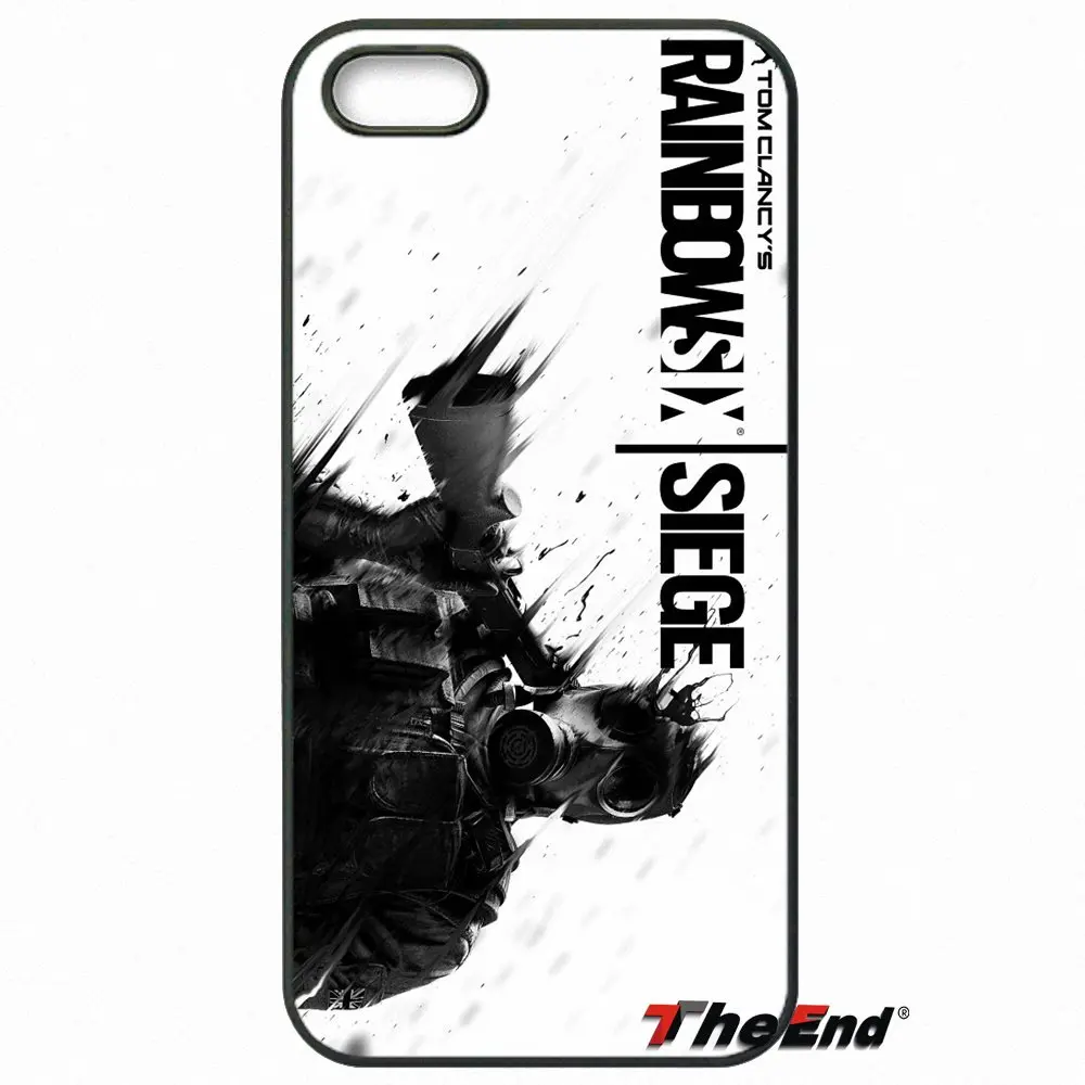 Прохладный Rainbow Six осада Управление логотип Cell чехол для iPhone X 4 4S 5 5C SE 6 S 7 8 плюс Galaxy