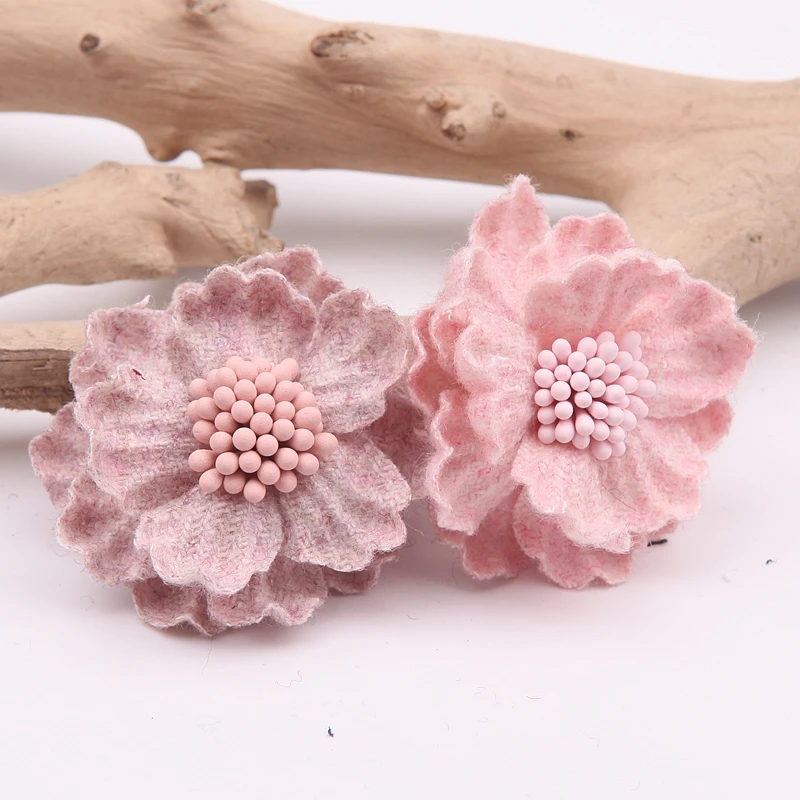 

4pcs/lot flower Heads ,Artificial Flowers for Wreath Wedding Decoration Wholesale Handmade Flowers