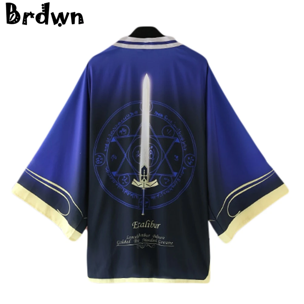 Brdwn Fate stay night Zero Fate Grand Order унисекс saber Gudako Excalibur cospplay Haori накидка