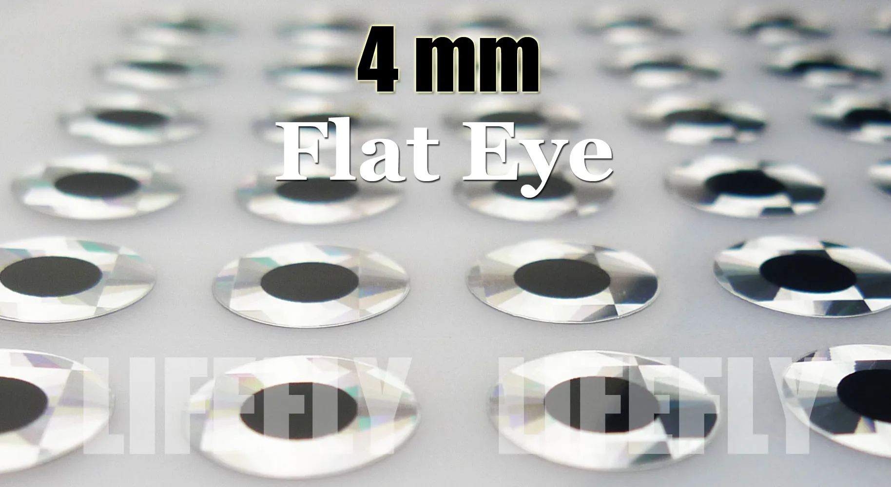 4 мм плоские серебристые/оптовая продажа 1200 глаза завязывание мушек мормышек