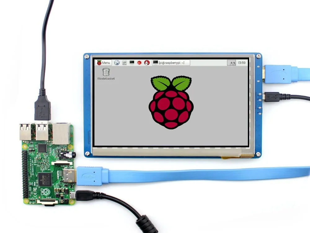 Модуль ЖК-дисплея Raspberry Pi 7 дюймов с поддержкой 3 RPI 2 Banana Beaglebone черный USB сенсорное