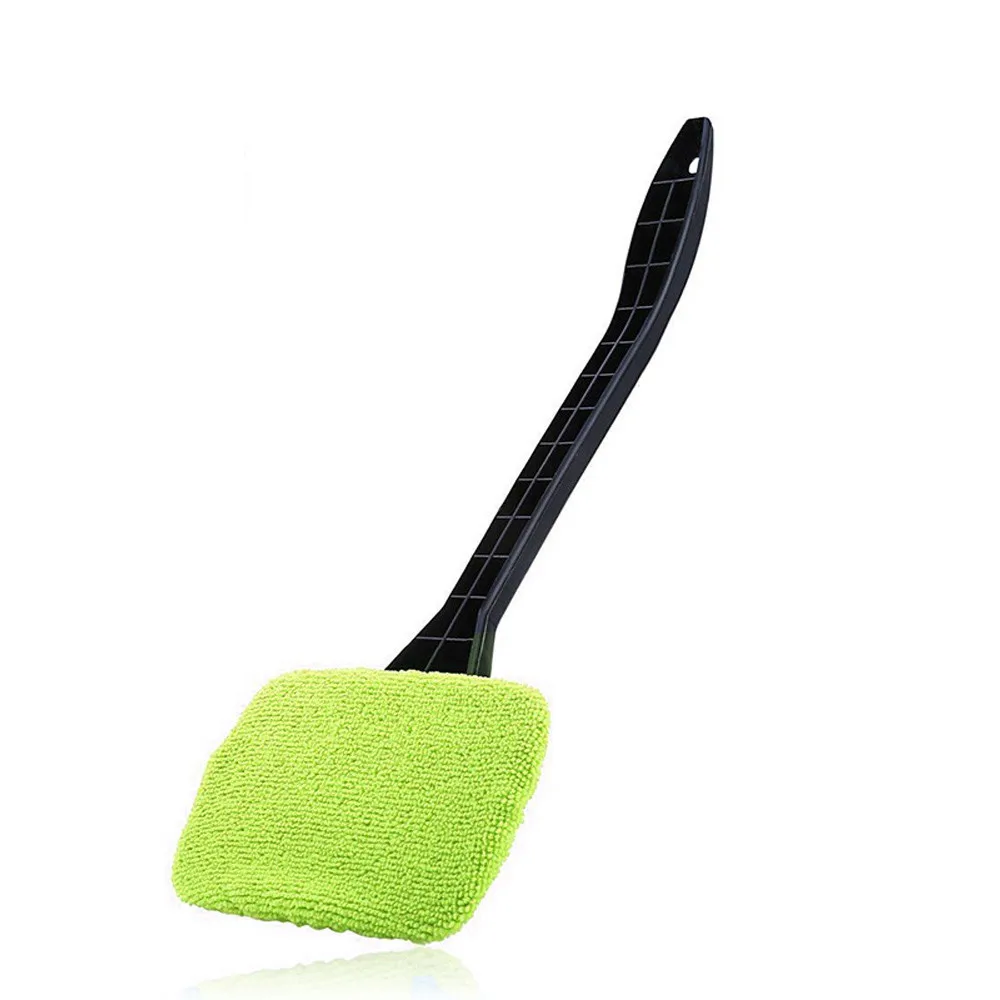 Green Мягкая шапочка из микрофибры щетка для мойки авто стеклоочиститель длинная ручка щетка для пыли щетка для очистки ветрового стекла# YL6 - Цвет: Green