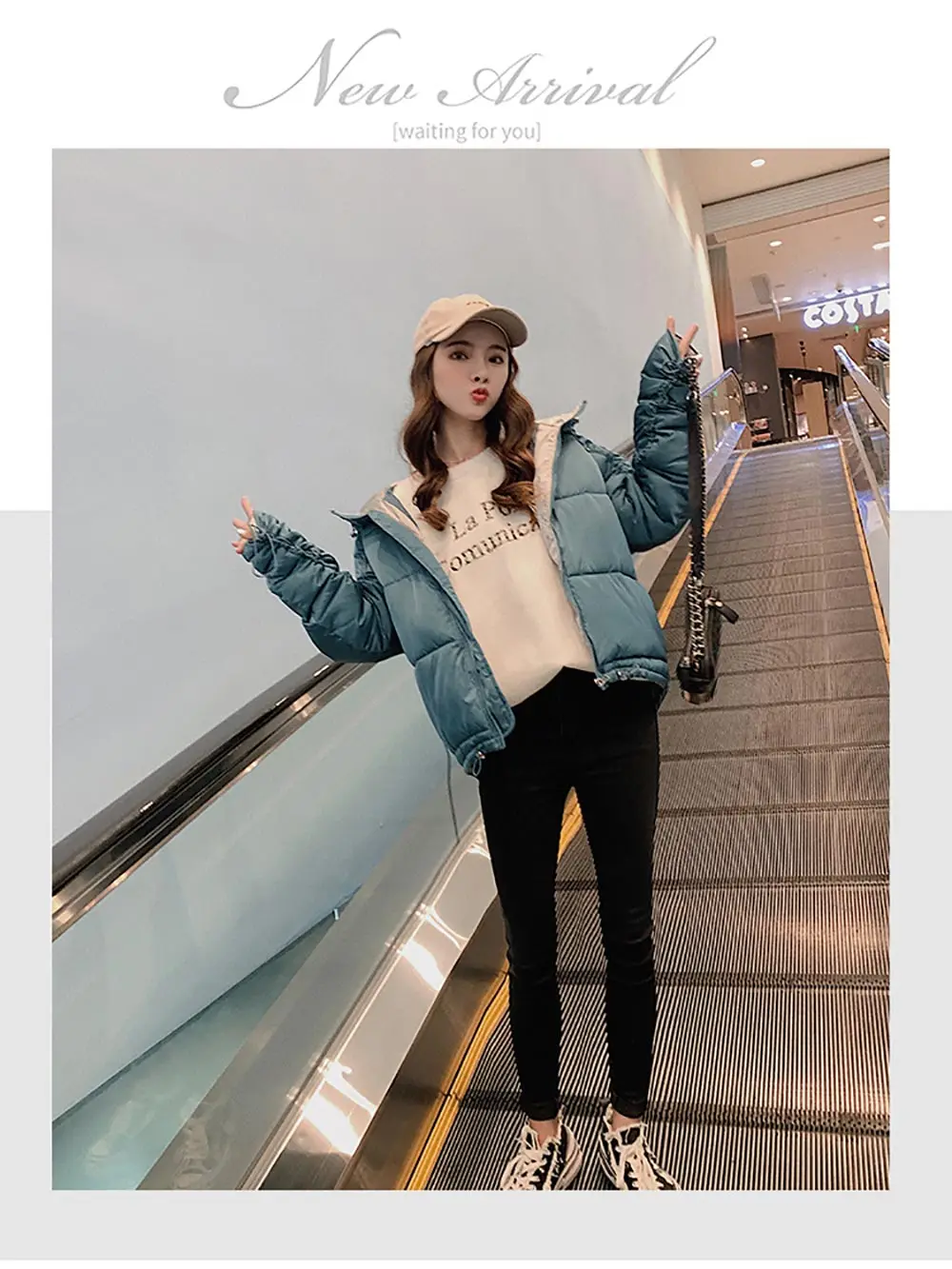 PinkyIsBlack Causal Ladies Cotton Padded Jacket Short Autumn Winter Wadded Jacket Women Hooded Winter Coats Female Parkas