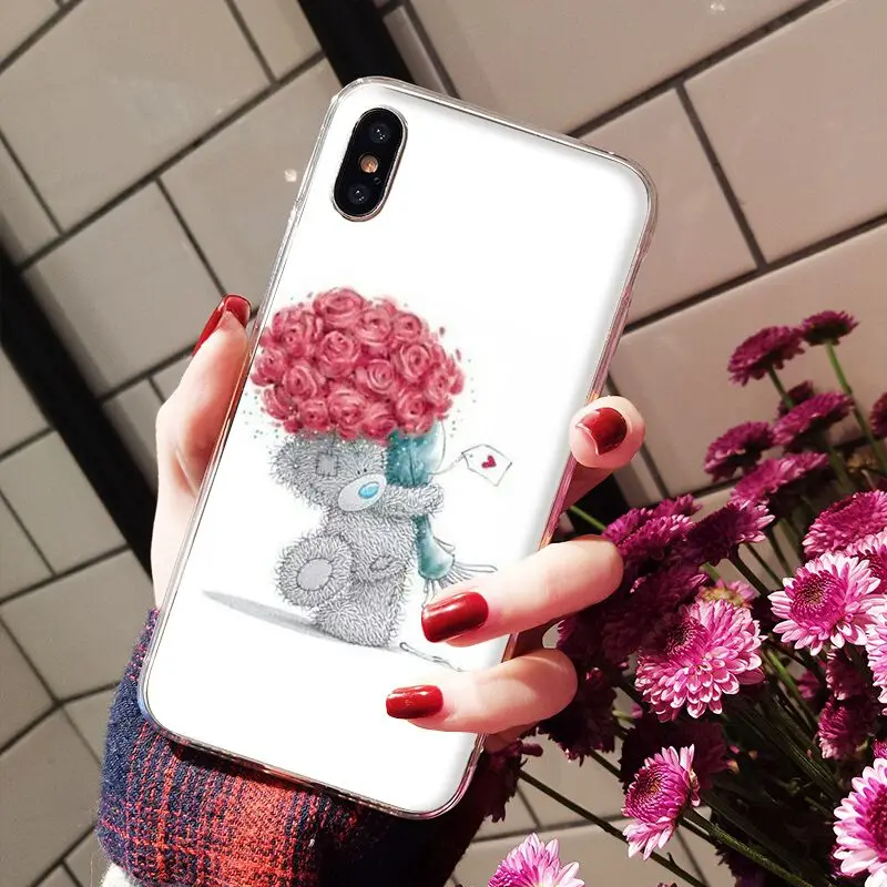 A6 Babaite Tatty Teddy Bear Me To You Мягкий силиконовый прозрачный чехол для телефона для iPhone X XS MAX 6 6s 7 7plus 8 8Plus 5 5S SE XR - Цвет: A6