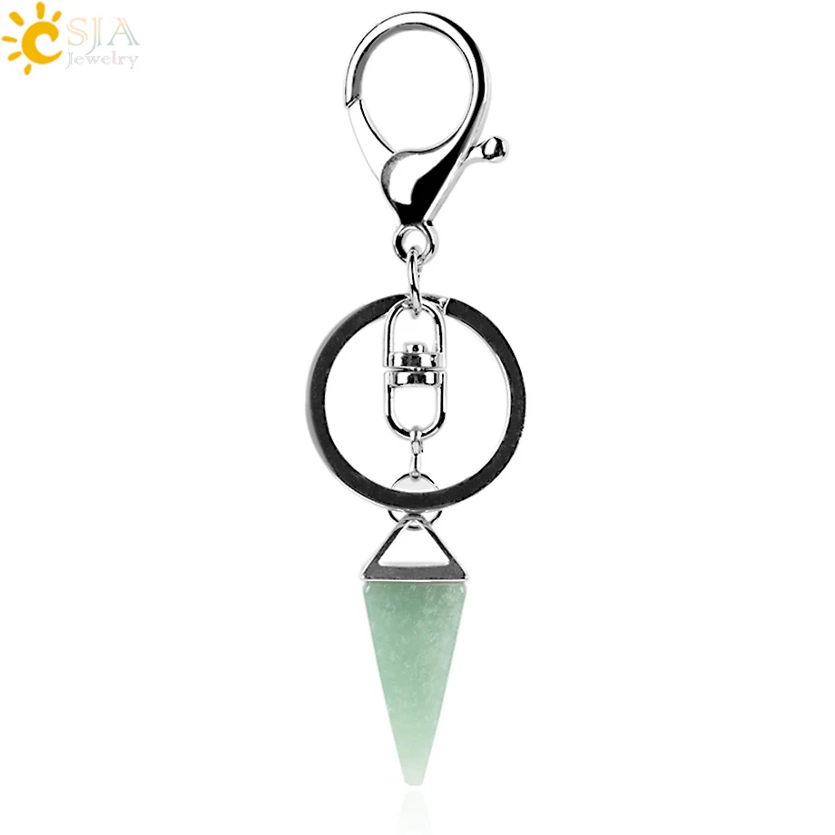 Брелок пирамида CSJA для автомобильных дверей большая застежка лобстер круглая