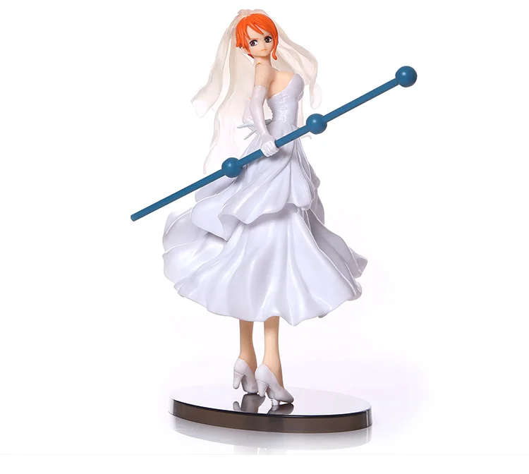 Аниме Фигурка одна штука 17 см скульптуры Nami свадебное платье Ver Colosseum 4 Vol. 2 ПВХ