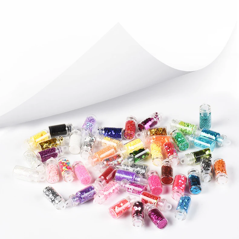 Новинка 48 цветов блестящий порошок блестки материал эпоксидная форма для