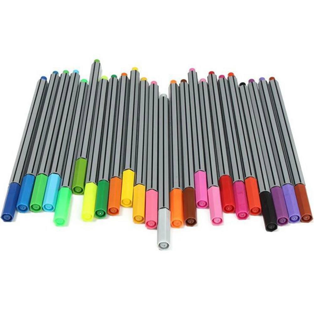 Stabilo, 24 цвета, 0,4 мм, кончик, эскиз, маркер для школы, офиса, тонкая линия, водостойкая ручка, для рисования, канцелярские принадлежности, гладкие художественные принадлежности