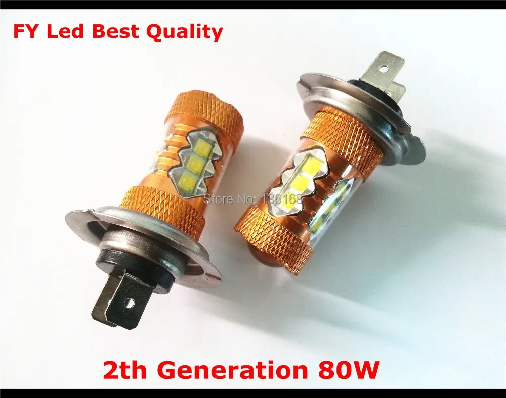 2x80 Вт CREE XB-D чипы светодиодный Nebelscheinwerfer H7 без ошибок авто Scheinwerfer Linse Weib ото лампе