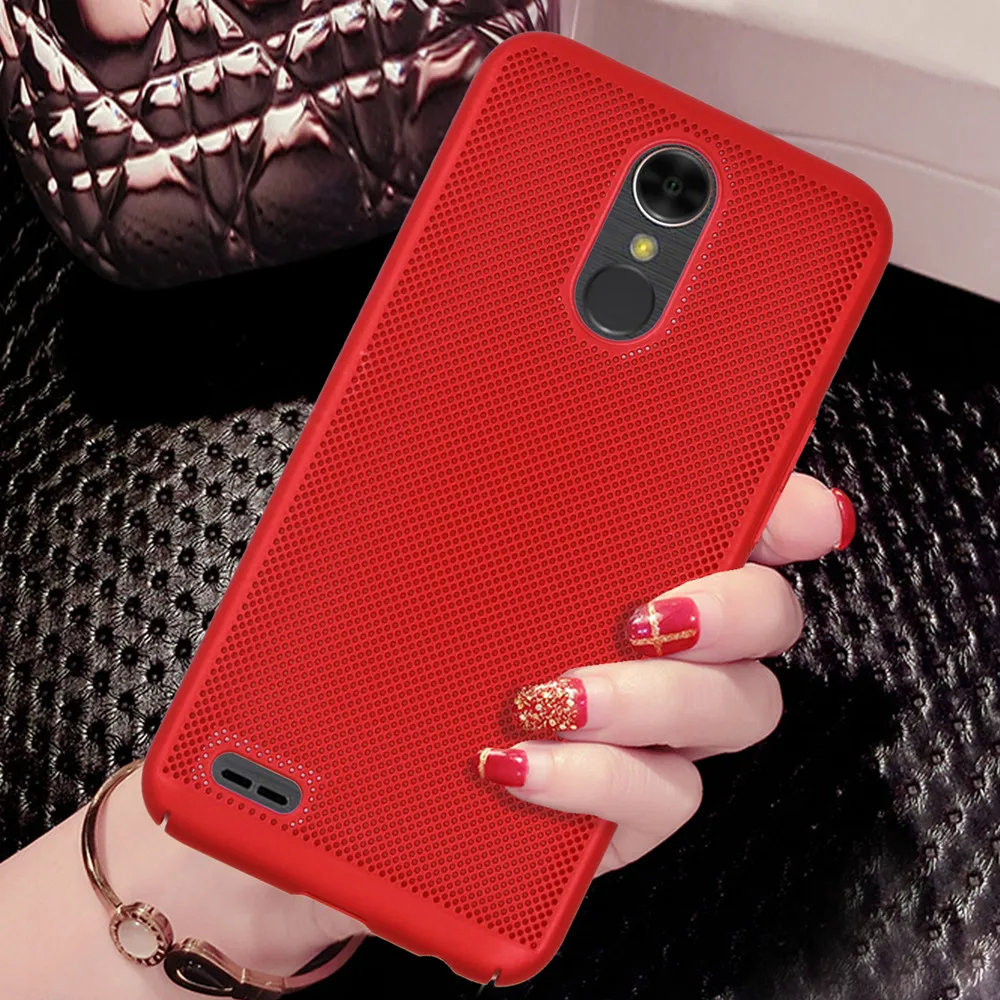 Роскошная охлаждающая задняя крышка для LG K10 2017 2018 Q8 V30 Q6 чехол матовый Полный PC