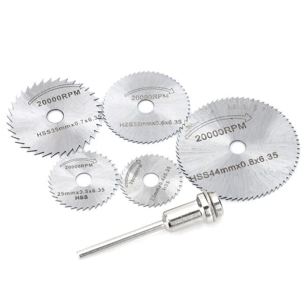 WLXY WL-7205 High-Speed Steel Circular Saw Blade Set Silver | Инструменты