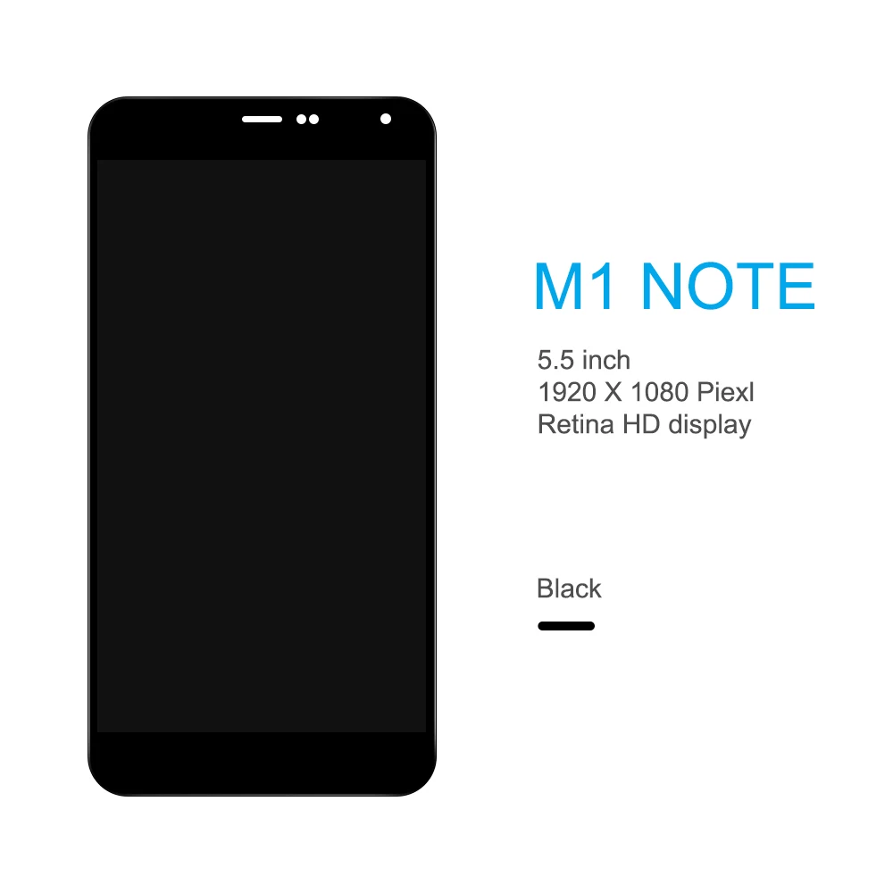 5 &quotмобильный телефон черный для Meizu M1 Note сенсорный экран дигитайзер ЖК-дисплей