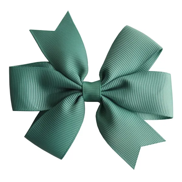 564 Celadon 2 шт. Детские волосы для девочек лук 3,5 ''оплетенный обруч для волос заколки для волос аксессуары Головные уборы Бутик Grosgrain ласточкин хвост Луки заколки - Цвет: 564 Celadon