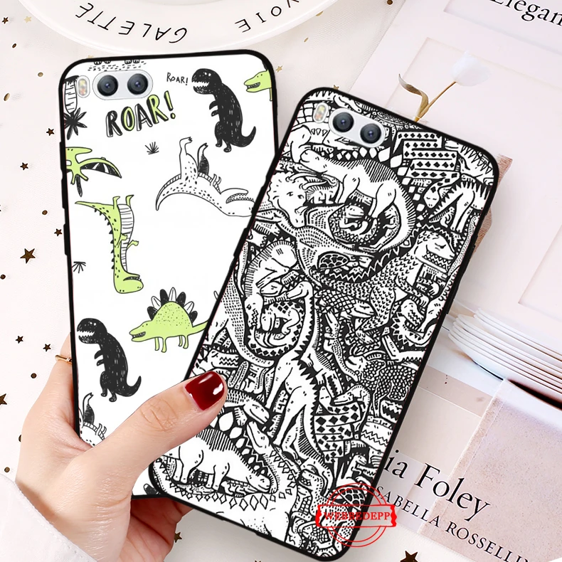 Силиконовый чехол в стиле ретро с динозавром для Xiaomi MI 5X 6 6X 8 9 Pro SE F1 A1 A2 A3 Lite Mix 2S Max