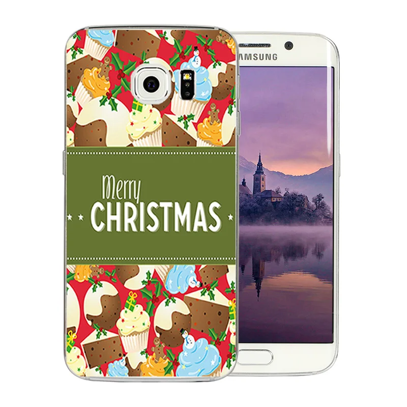 Мягкий чехол из ТПУ с рисунком Merry X'MAS для Samsung Galaxy S6 Edge 5 1 дюйма силиконовый G925