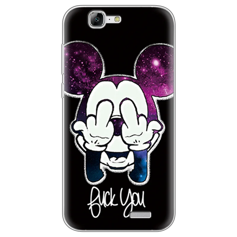 Мультяшный милый ТПУ защитный чехол для Coque huawei G7 прозрачный для huawei Ascend G7 C199 5,5 дюймов чехол задняя крышка с рисунком