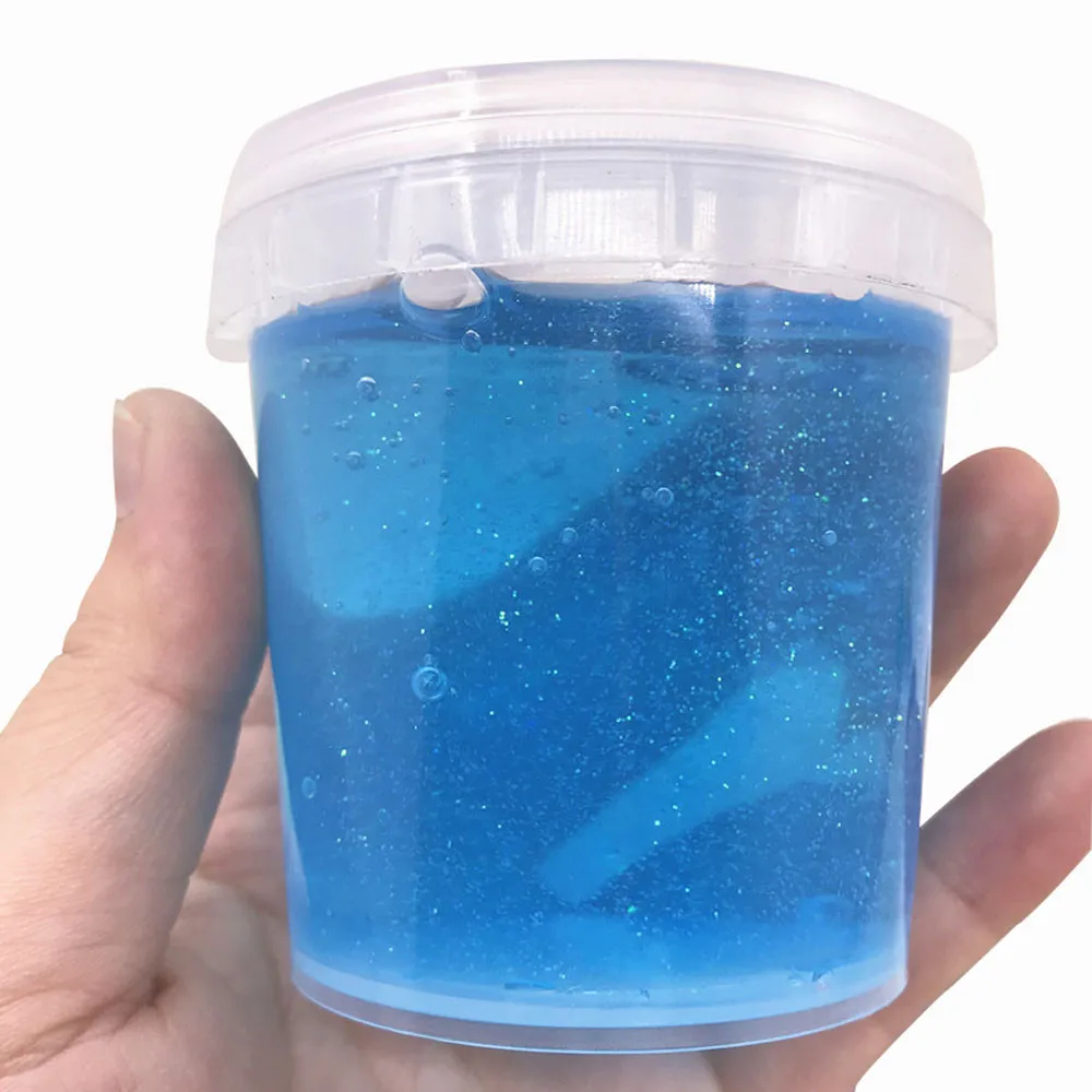 Blue Горячее предложение, цветная хрустальная глиняная шпатлевка для смешивания облачной слизи, Ароматизированная игрушка для снятия стресса, Детская глиняная игрушка, высокое качество, W507 - Цвет: Blue