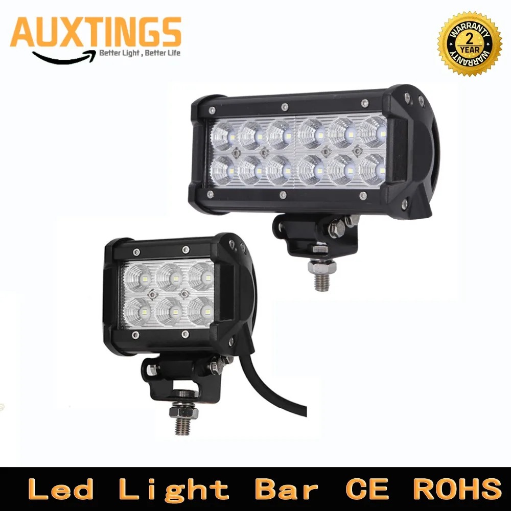 

2pcs 4 inch 18W 7 inch 36W LED Work Light Bar Spot Flood Beam for Motorcycle Tractor Boat Car OffRoad Driving 4x4 Truck SUV ATV