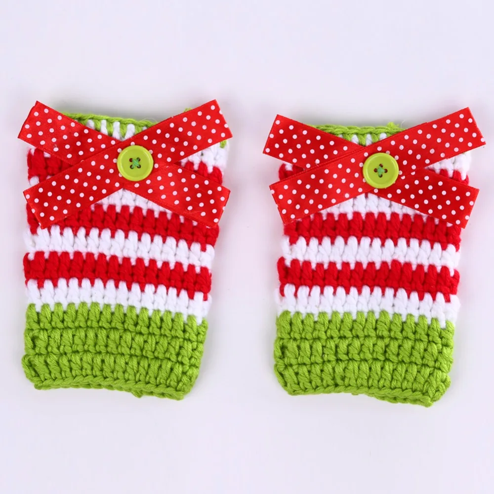 Newborn Baby Photography Props Infant Girls Boys Hat Legs Crochet Knit Clothing Costume Outfit Clothes Photo Shoot For | Детская одежда