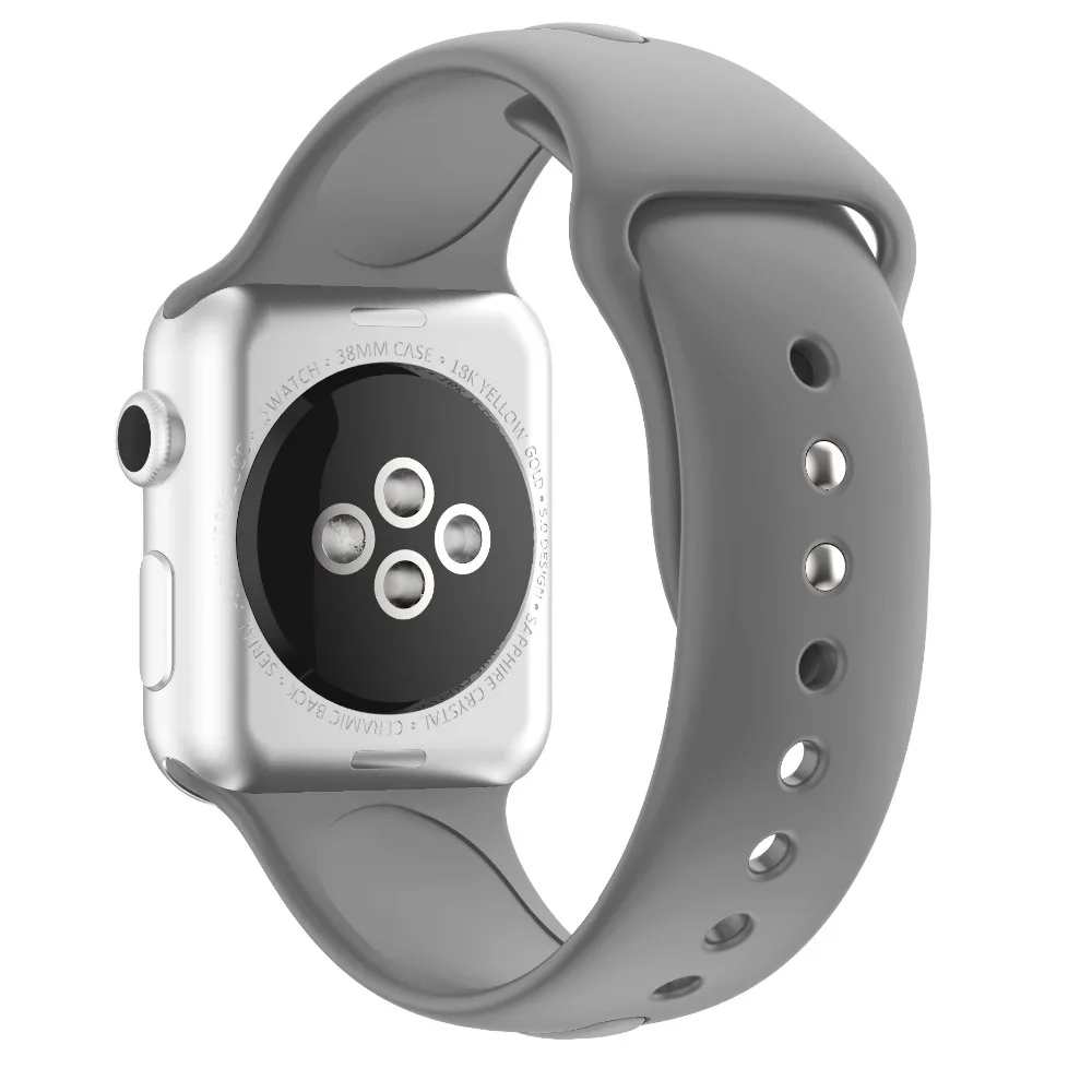 Ремешок для часов apple Watch band apple watch 5 4 band 44 мм iwatch band 42 мм correa 38 мм 40 мм силиконовый ремешок для часов pulseira 3