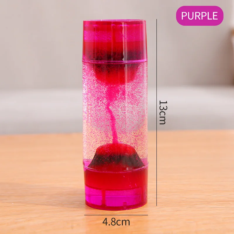 Purple Песочные часы жидкое масло вулкан настольные украшения украшение дома Hogar Decoracion дома аксессуары SL-HSYZ - Цвет: Purple