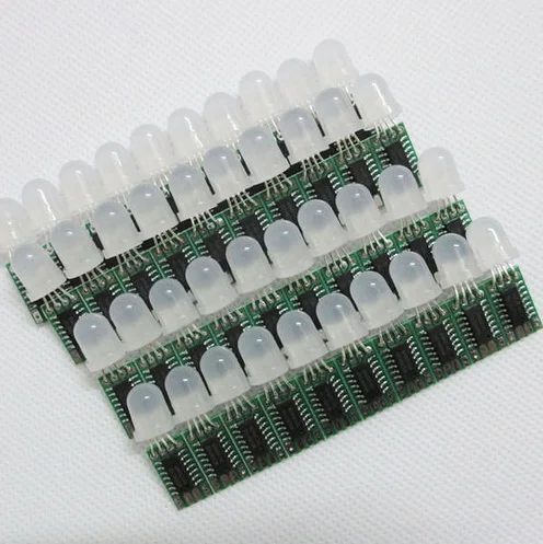 50x12 мм DC5V WS2801 Pixel Модуль без провода не водонепроницаемый адресно Цвет
