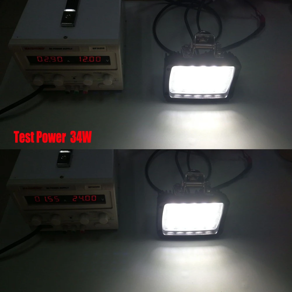 6x4 прямоугольный светодиодный прожектор рабосветильник для чехла IH New Holland Нижний