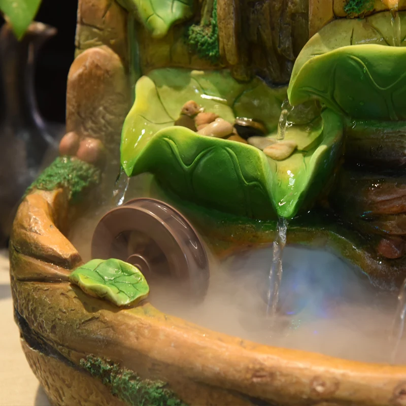 110В/220В креативный фонтан из полимера Rockery Flow Crafts Lucky Feng Shui украшение для дома
