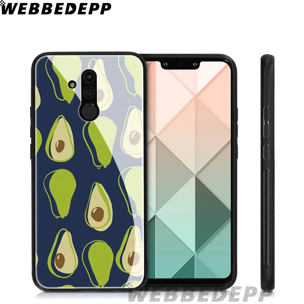 WEBBEDEPP Avo Cardio чехол из закаленного стекла авокадо для Huawei Mate 20 P20 P10 P Smart 2019 2018 и Honor 10 9