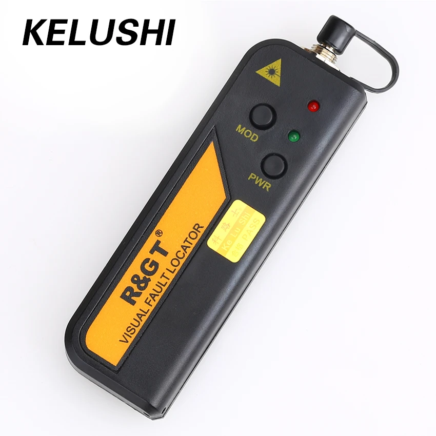 KELUSHI FTTH 20 МВт 15-20 км проверка волоконно-оптического типа Визуальный дефектоскоп