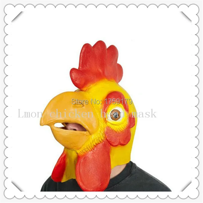 Top selling 2015 New Halloween Chicken Head Mask Animal Costume Prank Prop Theater Cosplay Novelty free shipping | Дом и сад