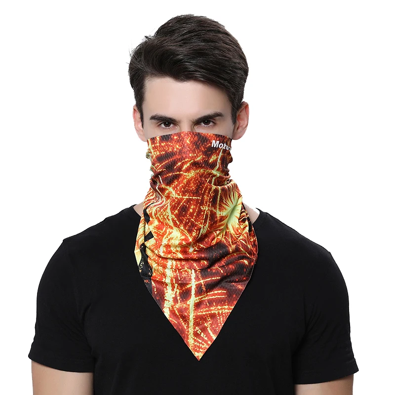 Треугольный ледяной Шелковый волшебный платок шарф для пешего туризма мужские