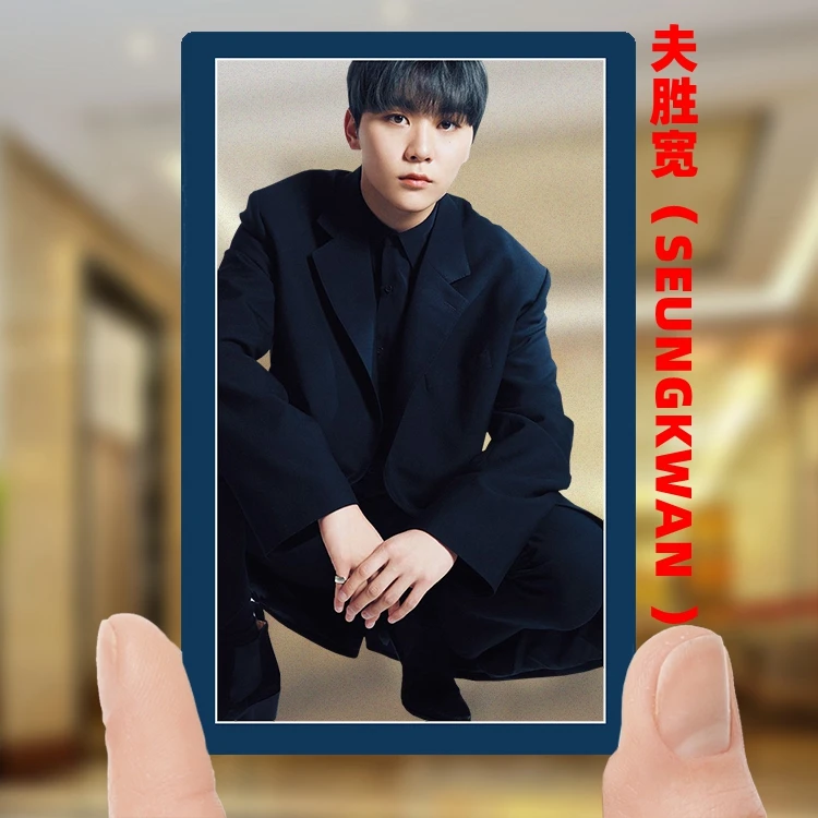 SEUNGKWAN KPOP 17 мир Тур концертная ПВХ четкая фото карта динозавр DK HD Фотокарта коллективные карты - Цвет: SEUNGKWAN