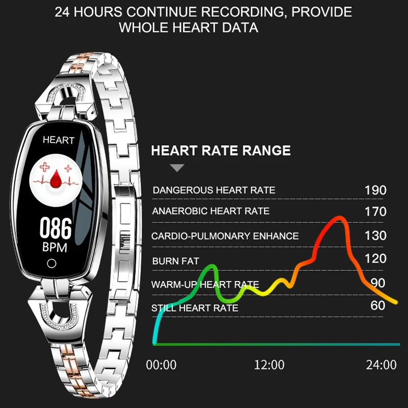 Роскошные модные часы Smart Watch H8 монитор сердечного ритма крови Давление