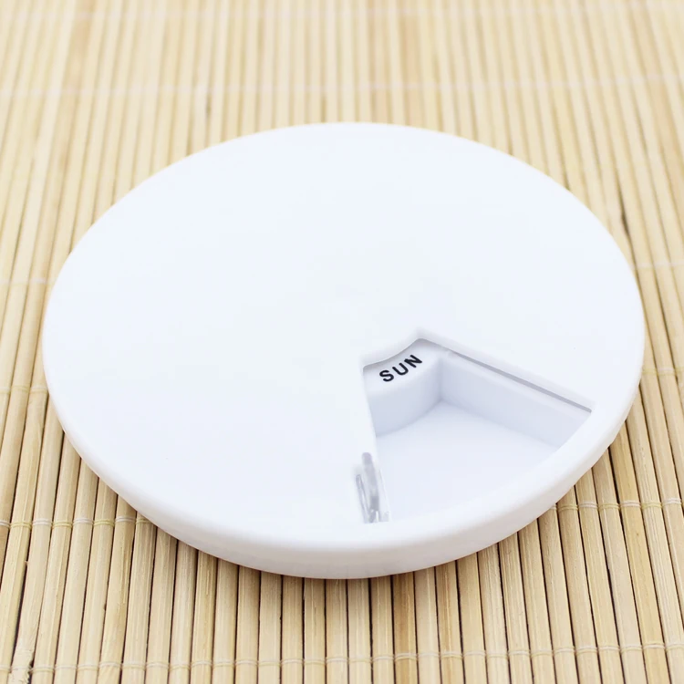 Вращающиеся маленькие шт удобный недельный Круглый с отделочным получением чехол для пожилых людей и друзей коробка для таблеток хранение таблеток
