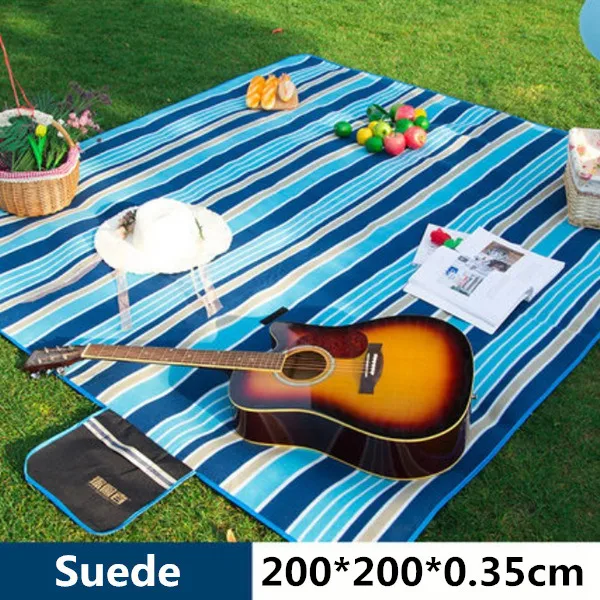 9-big-suede Коврики для пикника 200*200 см, влагостойкий уличный пляжный коврик для кемпинга, детское Клетчатое одеяло, пляжный коврик для йоги, 600D Оксфорд - Цвет: 9-big-suede