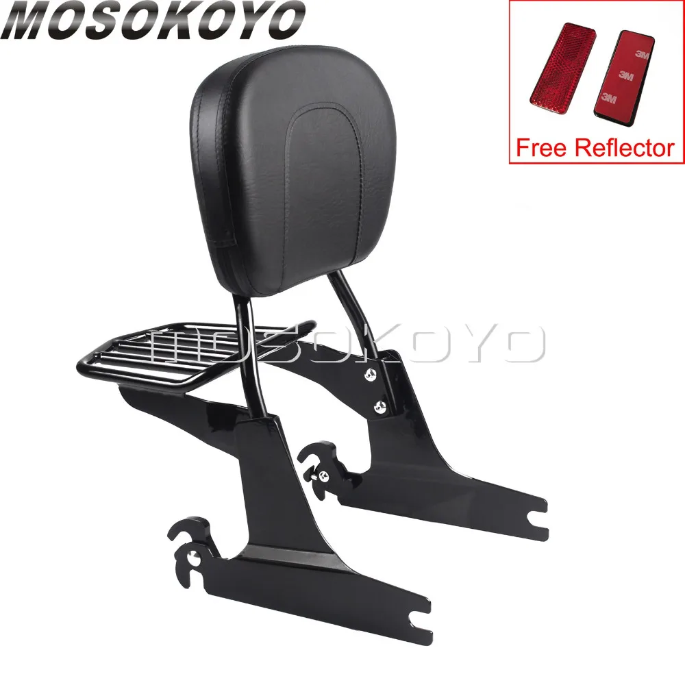 Съемный кронштейн для спинки багажника Harley Dyna Street Bob FXDB Super Glide FXD Low Rider 06 17|Накладки