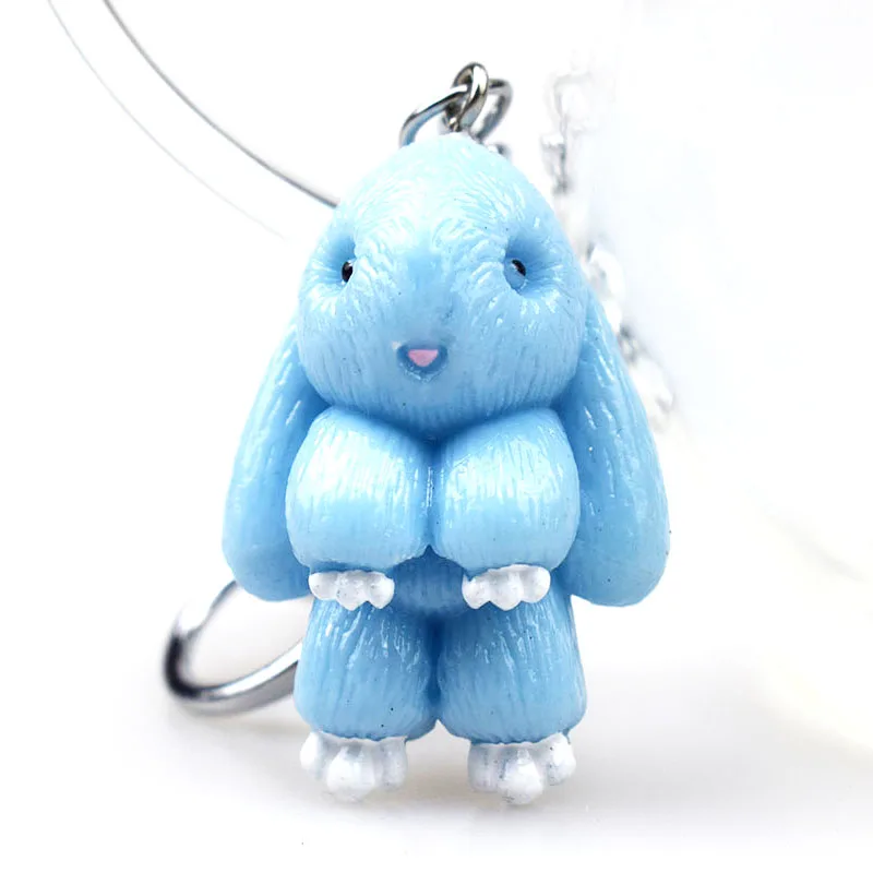 2018 Новый кролик брелок Мода Кролик Подвеска сумка автомобиль Шарм бирка кольца