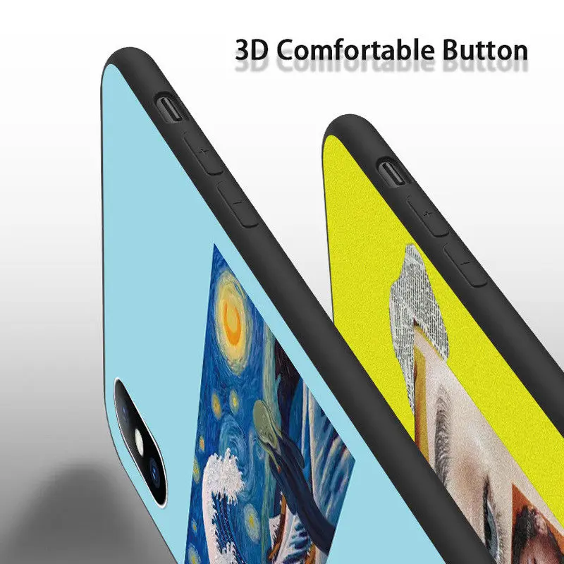 Ottwn абстрактное искусство картины Чехол для телефона для iPhone X 6 6S 7 8 Plus XR XS Max 5 5S SE силиконовый мягкий чехол s звездное небо задняя крышка