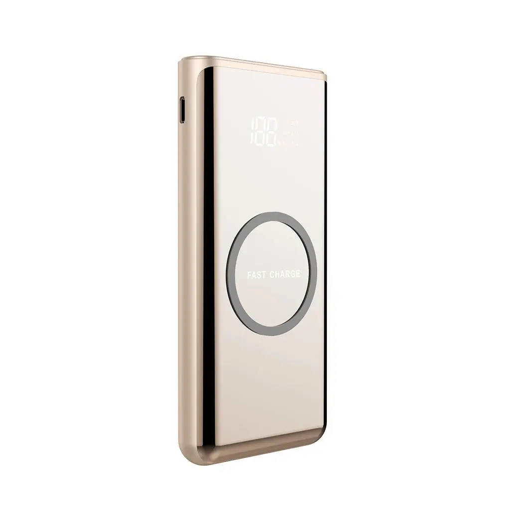 10000 мАч цифровой беспроводной Ультра тонкий полимерный внешний аккумулятор