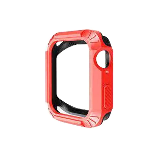 Силиконовый чехол для apple watch 4, 5, ремешок для apple watch, чехол 44 мм, 40 мм, iwatch band series 4 с полным покрытием, защита от падения, бампер - Цвет: 7