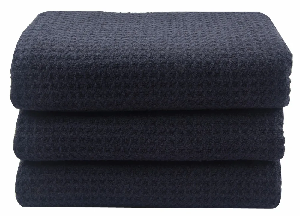 3 шт. 1" x 24" 380gsm кухонное вафельное полотенце из толстой микрофибры, полотенце для сушки посуды, полотенце для лица
