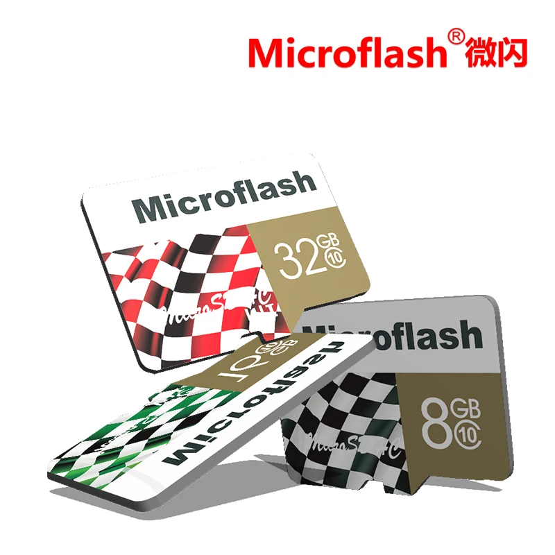 Microflash 100% первоначально Micro SD карты Class10 памяти 8 ГБ 16 32 80 МБ/с. для samrtphone и