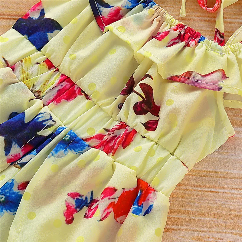 Baby Girl Clothes Girls Summer Kids Children Sets Wear Short Sleeve Shorts +Floral Culottes 2PCS Set одежда для девочек D20 |