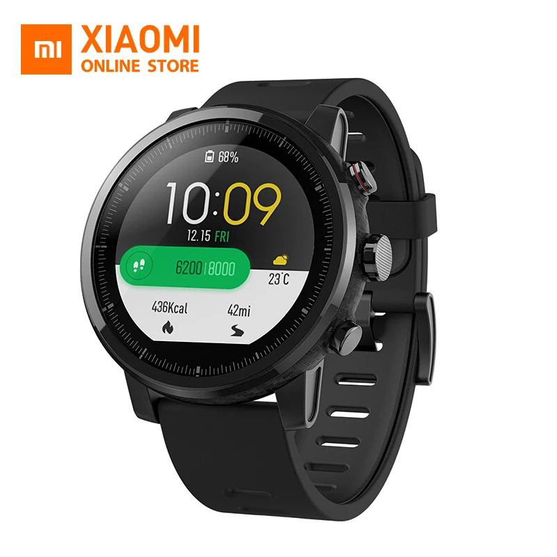 Оригинальный Xiaomi Huami Amazfit Stratos спортивные умные часы 2 gps воды 2.5D Экран плавание