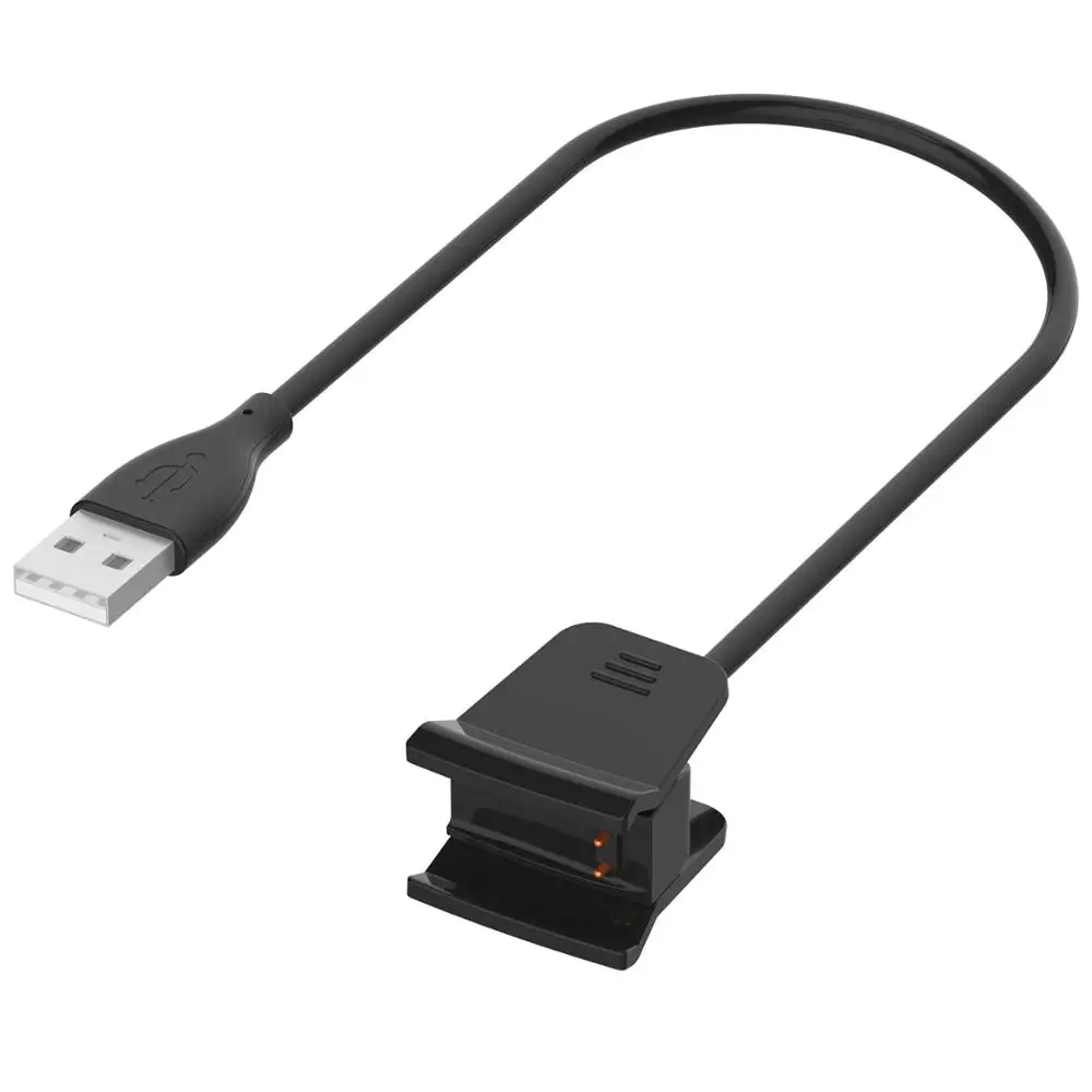 black Быстрая зарядка USB кабель для Fitbit Alta HR Replacment Band маленький браслет умные аксессуары Подходит бит Alta HRUSB зарядное устройство адаптер - Цвет: black