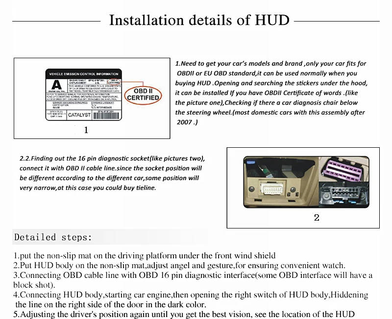 Для автомобилей с интерфейсом OBD2, сделанный 2009-теперь цифровой автомобильный измеритель скорости, проектор скорости автомобиля на лобовом стекле, автоматический Hud Дисплей на голову