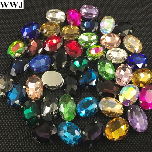 Светло-Сиам красный цвет пришитый на Кристалл Овальный причудливый Камень с